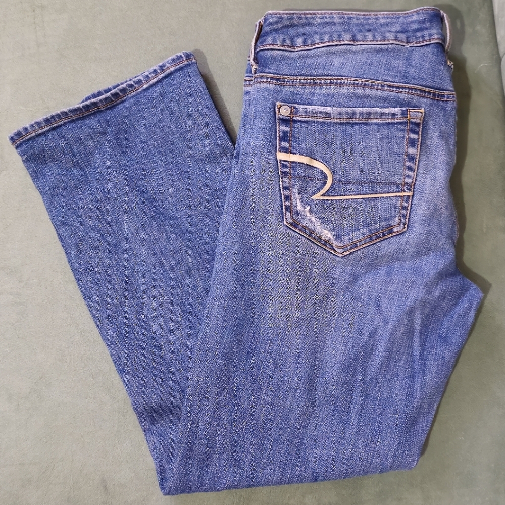 American Eagle Vintage Flare Low Rise Crop Jeans Women's Size 6